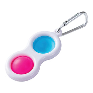 Keychain Bubble Pop Fidget 7cm Colours Vary