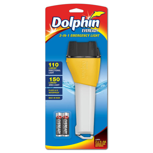 EVL Dolphin 2in1 Waterproof Torch with Red Light
