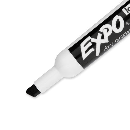 Expo Low Odour Dry Erase Whiteboard Markers Chisel Tip Black Box 36