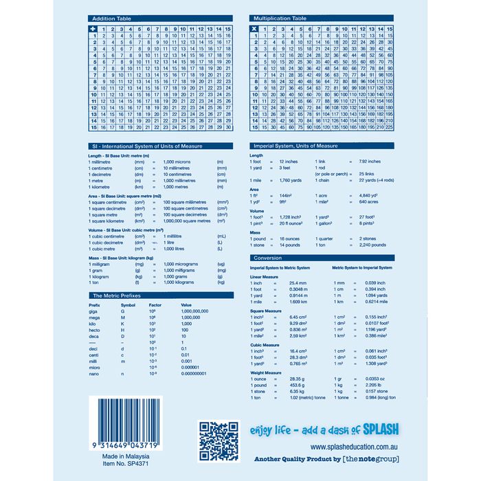 Splash Education 64 Page 8mm Ruled Exercise Book 9 x 7 Pack 20-3