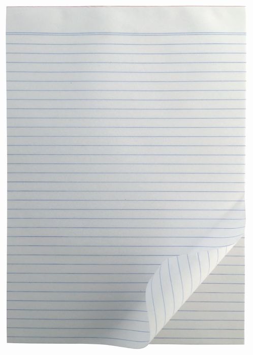 Writer Bank Office Pad Ruled 100 Sheet A5 200x150mm Pack 10 — bulk pack of 10