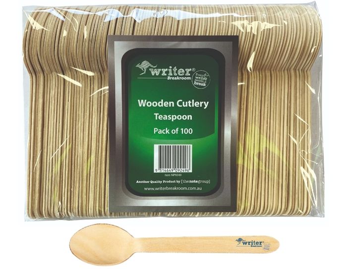 Writer Breakroom Eco Wooden Teaspoon 140mm Carton 1000 — eco certification detail