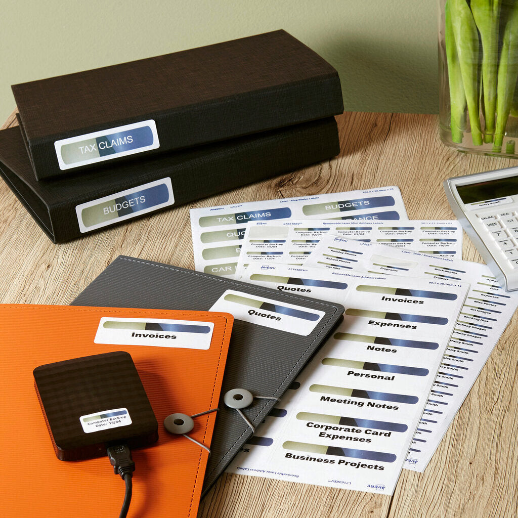 Avery White Removable 35mm Slide or Small Item Labels L7656 2100 Pack 46 x 11.11mm 84UP – view 4