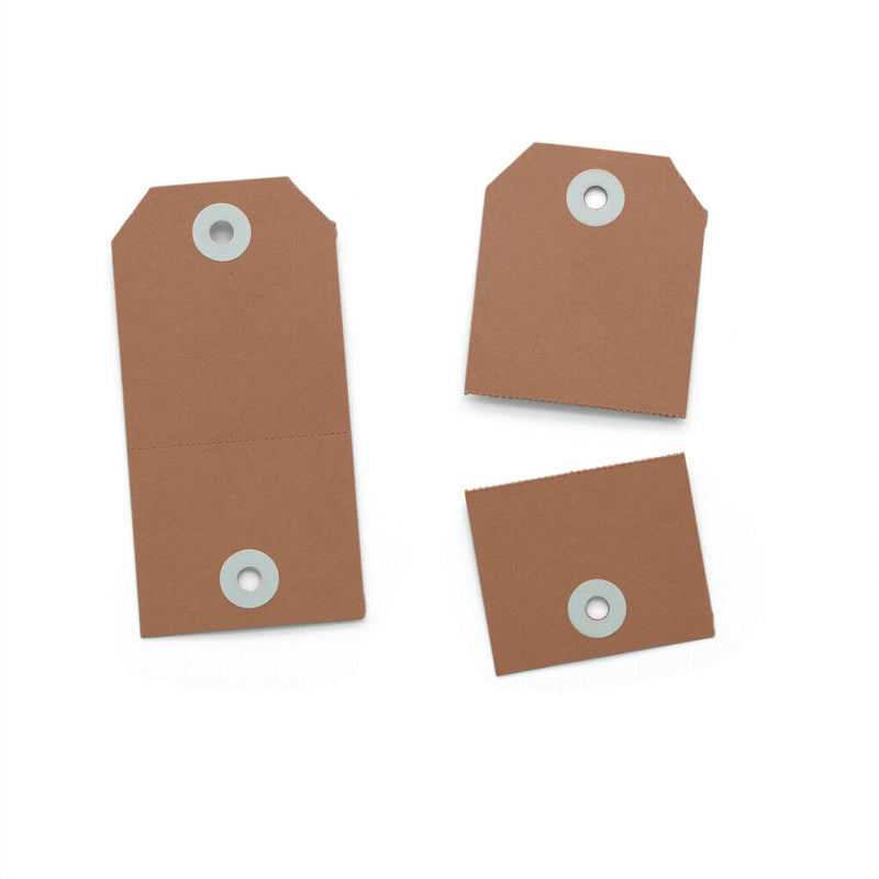 Avery Kraft Brown 2in1 Perforated Tag 54x108mm 100 Pack