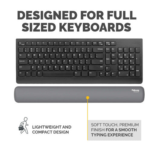 Fellowes Breyta Keyboard Wrist Rest Grey