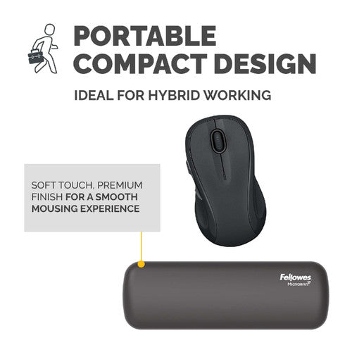 Fellowes Breyta Palm Wrist Rest Black