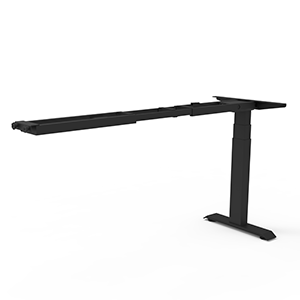 Rapidline Boost Static fixed height workstation frame finished in black satin powdercoat. Supplied product image for model SB-RF1021 BL. View 1.