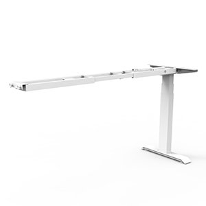Rapidline Boost Static fixed height workstation frame finished in white satin powdercoat. Supplied product image for model SB-RF1021 WS. View 1.