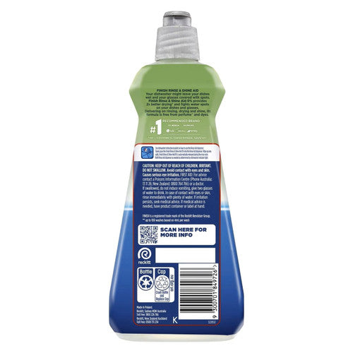 Finish 0% Rinse and Shine Aid 400ml x 6