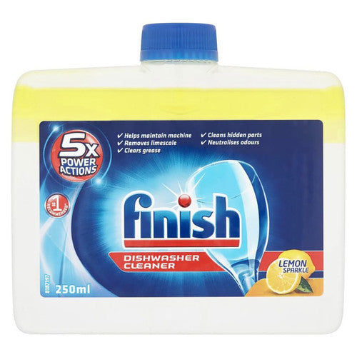 Finish Dishwasher Cleaner Lemon Sparkle 250ml Pack 4 x 9