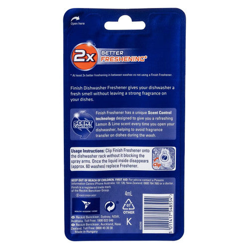 Finish Dishwasher Freshener Lemon and Lime 15g x 9