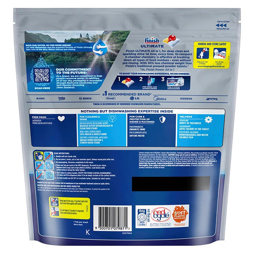 Finish Ultimate All in 1 Lemon Sparkle Dishwasher Tablets 36s x 6