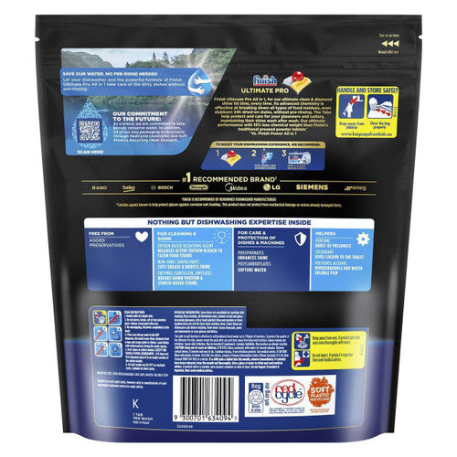 Finish Ultimate Pro All in 1 Lemon Sparkle Dishwasher Tablets 100s x 4
