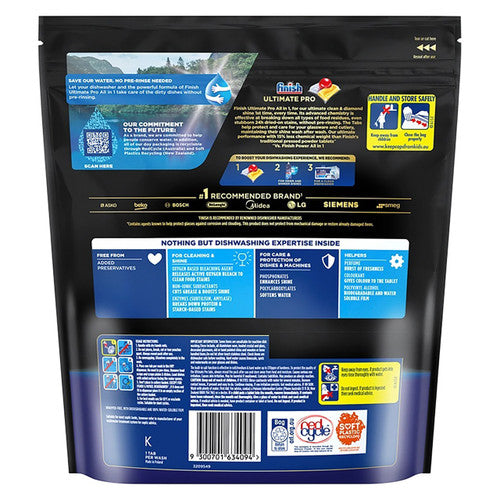 Finish Ultimate Pro All in 1 Lemon Sparkle Dishwasher Tablets 48s x 6