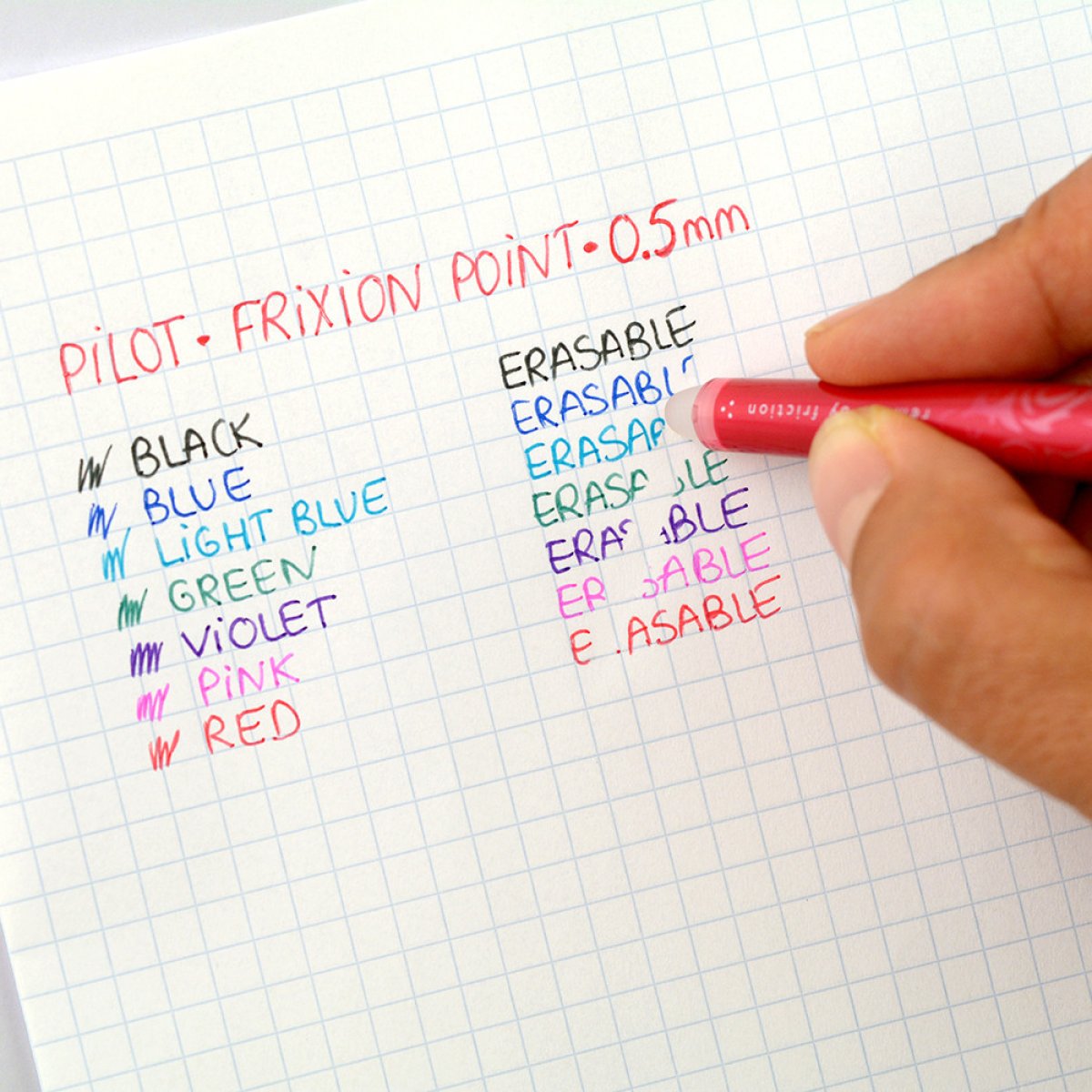 PILOT FriXion Light Erasable Highlighter Assorted Hangsell 4pk (Yellow, Green, Violet, Pink) Box of 6-2