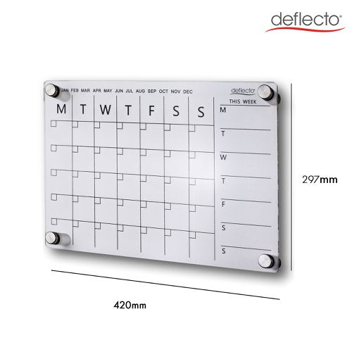 Deflecto Wall Planner A3 Wall Mount-5
