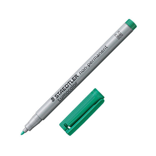 Staedtler Lumocolor Non-Permanent Pen Medium Green Box of 10 315-5