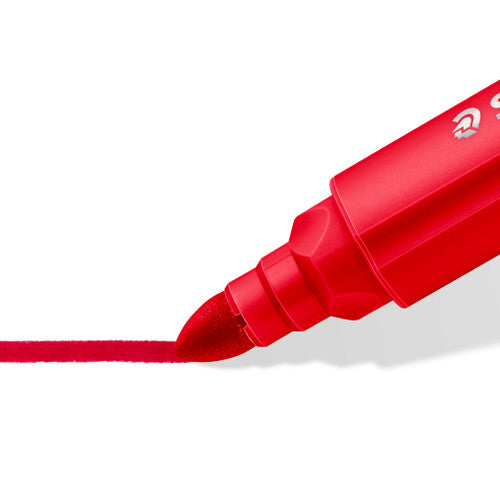 Staedtler 328-B WP12 Noris Club Triangular Fibre Tip Pens Broad Wallet of 12 Assorted Colours