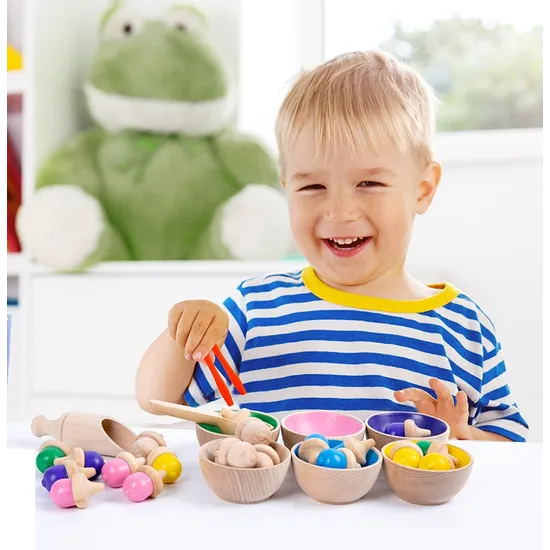 Wooden Colour Sorting Set 29 Pieces-2