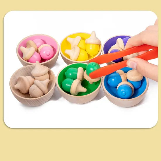 Wooden Colour Sorting Set 29 Pieces-4
