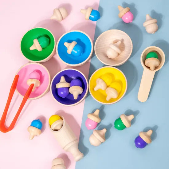 Wooden Colour Sorting Set 29 Pieces-7