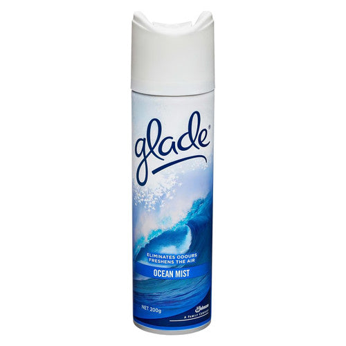 Glade Air Freshener Aerosol Ocean Mist 200g Pack of 8