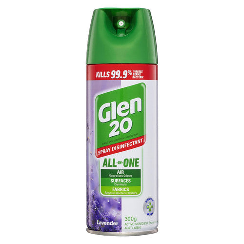 Glen 20 All-In-One Disinfectant Spray Lavender 300g x 9