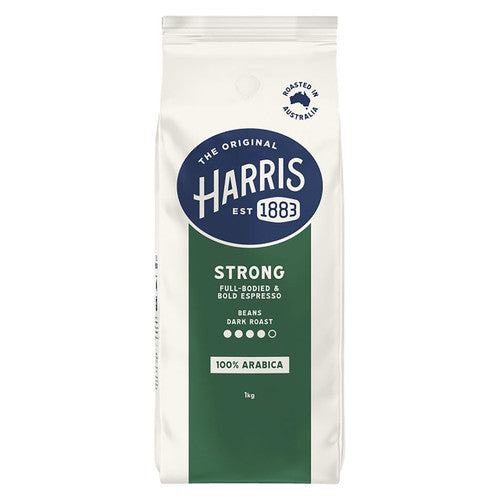 Harris Strong Coffee Beans 1kg Bag Box of 3
