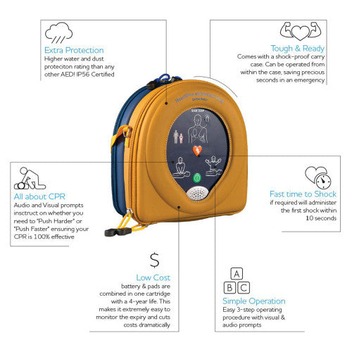 HEARTSINE SAMARITAN 500P SEMI-AUTOMATIC DEFIBRILLATOR
