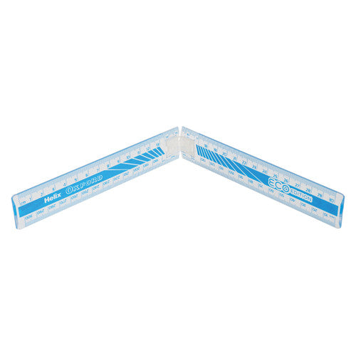 Helix Oxford Cyber Eco 30cm Folding Ruler Matrix