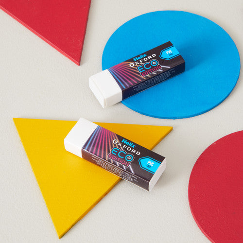 Helix Oxford Cyber Eco Erasers Matrix Twin Pack