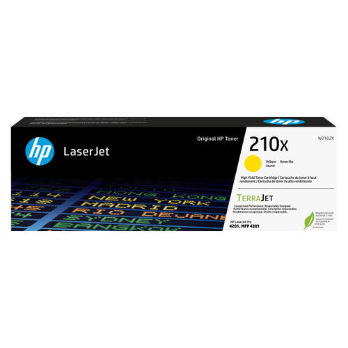 HP 210X Original LaserJet Toner Cartridge Yellow 5500 Pages