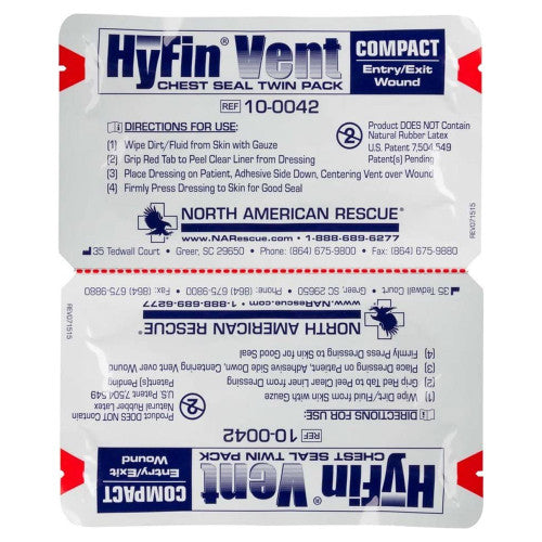 HYFIN VENT CHEST SEAL PACK/2