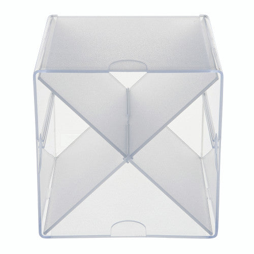 Deflecto Stackable Cube X Divided Clear Organiser