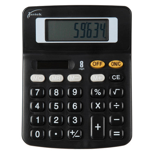 Jastek Desktop Calculator Assorted Colours Box 6