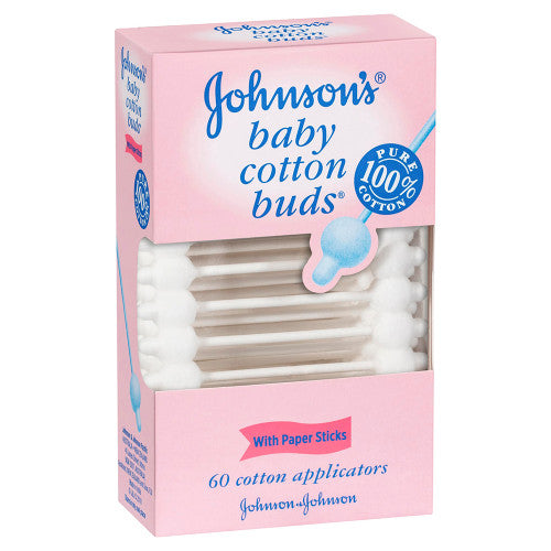 JOHNSON AND JOHNSON CONTOUR COTTON TIPS PACK/60