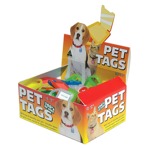 Kevron ID33 Pet Tags Assorted Display Box of 100