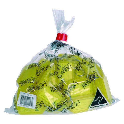 Kevron ID5 Key Tags Yellow Bag of 50