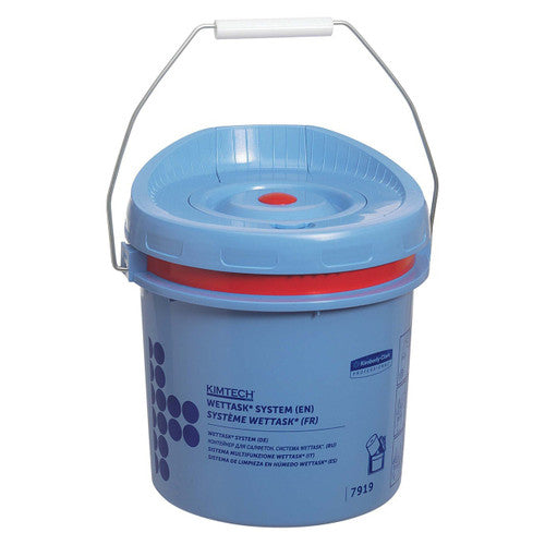 Kimtech Wettask Wiper Roll Bucket Dispenser Blue Carton of 4