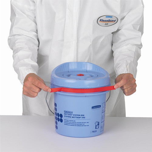Kimtech Wettask Wiper Roll Bucket Dispenser Blue Carton of 4