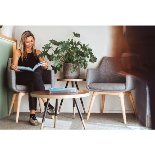 Konfurb Hady Chair Everyday 4-Leg Wood Base Keylargo Ash