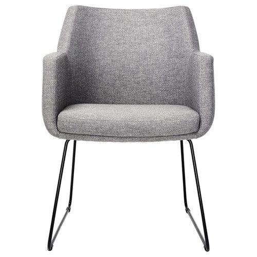 Konfurb Hady Chair Everyday Sled Base Black Keylargo Ash