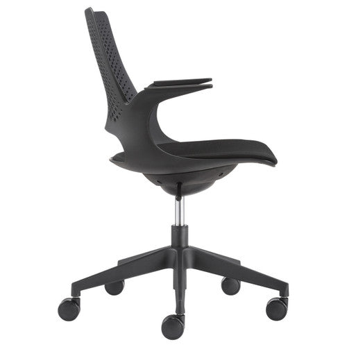 Konfurb Harmony 5-Star Chair with Arms Black
