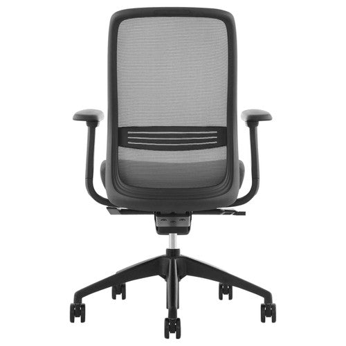 Konfurb Luna Chair Mesh Back with Arms Black