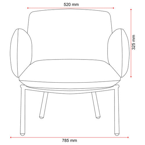 Konfurb Nebu Armchair Grey