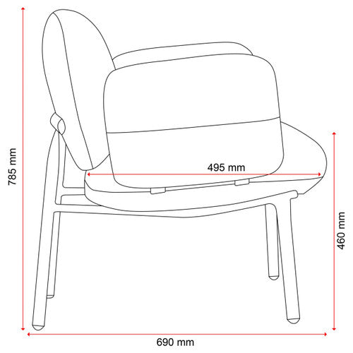 Konfurb Nebu Armchair Grey