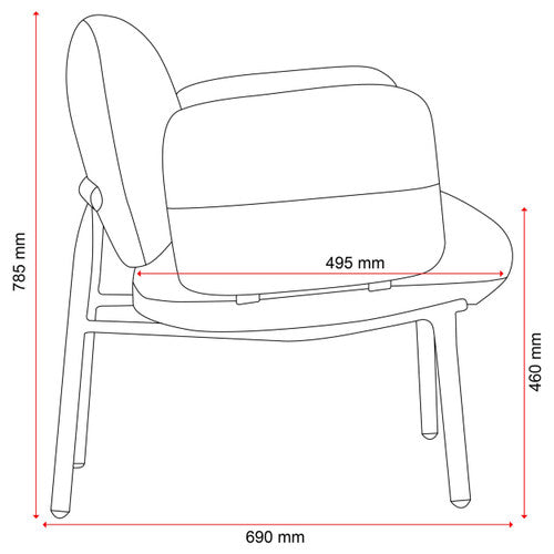 Konfurb Nebu Armchair Paprika