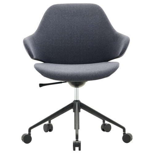 Konfurb Orbit 5-Star Chair Mid Back with Arms Charcoal