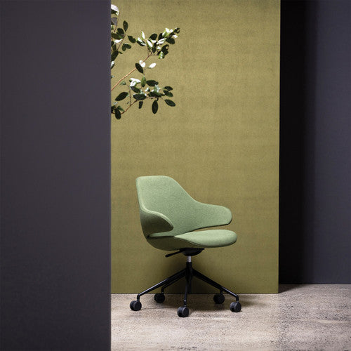 Konfurb Orbit 5-Star Chair Mid Back with Arms Olive