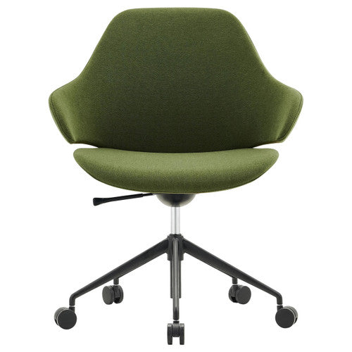 Konfurb Orbit 5-Star Chair Mid Back with Arms Olive